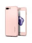 Чехол Spigen для iPhone 7 Plus Thin Fit 360, Rose Gold , 043CS21102
