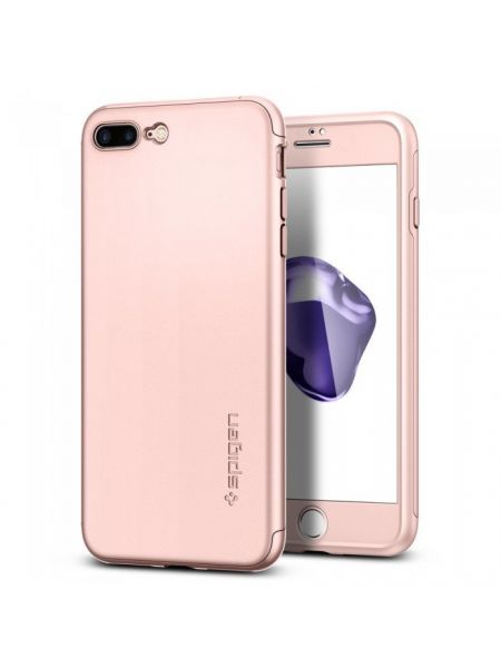 Чехол Spigen для iPhone 7 Plus Thin Fit 360, Rose Gold Чехол Spigen для iPhone 7 Plus Thin Fit 360, Rose Gold