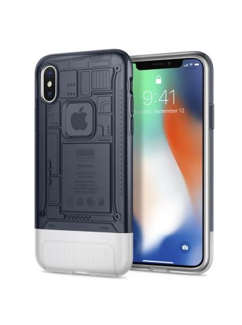 Чехол Spigen для iPhone X/XS Classic C1, Graphite , 057CS23197