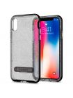 Чехол Spigen для iPhone X/XS Crystal Hybrid Glitter, Space Quartz , 057CS22148