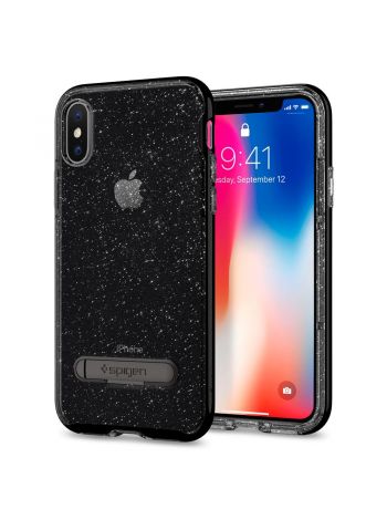 Чехол Spigen для iPhone X/XS Crystal Hybrid Glitter, Space Quartz , 057CS22148