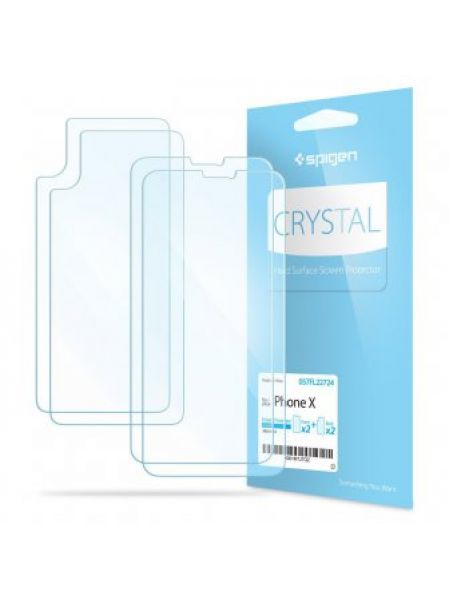 Защитная пленка Spigen Crystal для iPhone X/XS 