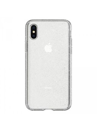 Чехол Spigen для iPhone X/XS Liquid Crystal Glitter, Crystal Quartz