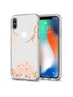 Чехол Spigen для iPhone X/XS Liquid Crystal Blossom, Crystal Clear, 057CS22121