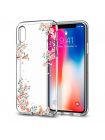 Чехол Spigen для iPhone X/XS Liquid Crystal Blossom, Nature, 057CS22655