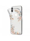 Чехол Spigen для iPhone X/XS Liquid Crystal Blossom, Nature, 057CS22655