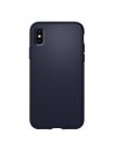 Чехол Spigen для iPhone X Liquid Air, Midnight Blue, 057CS22124