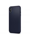 Чехол Spigen для iPhone X Liquid Air, Midnight Blue, 057CS22124