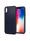 Чехол Spigen для iPhone X Liquid Air, Midnight Blue, 057CS22124
