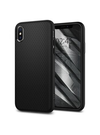 Чехол Spigen для iPhone X / XS Liquid Air, Black (057CS22123), iPhone X/XS