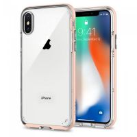 Чехол Spigen для iPhone X/XS Neo Hybrid Crystal, Blush Gold 