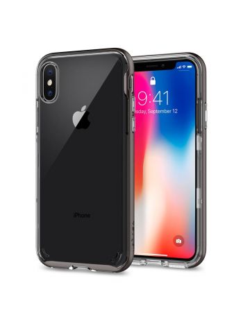Чехол Spigen для iPhone XS Neo Hybrid Crystal, Gunmetal, 057CS22172