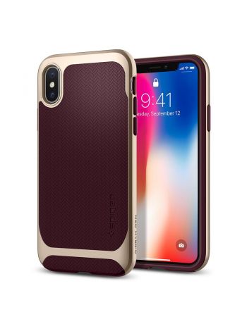 Чехол Spigen для iPhone X Neo Hybrid, Burgundy, 057CS22168
