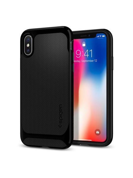 Чехол Spigen для iPhone X Neo Hybrid, Jet Black Чехол Spigen для iPhone X Neo Hybrid, Jet Black