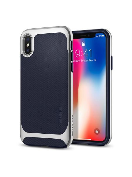 Чехол Spigen для iPhone X Neo Hybrid, Satin Silver
