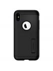 Чехол Spigen для iPhone XS Slim Armor, Black, 063CS24518