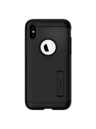Чехол Spigen для iPhone XS Slim Armor, Black Чехол Spigen для iPhone XS Slim Armor, Black
