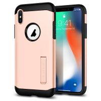 Чехол Spigen для iPhone X/XS Slim Armor, Blush Gold