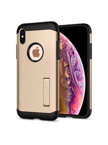 Чехол Spigen для iPhone XS Slim Armor, Champagne Gold (063CS24516) , 063CS24516