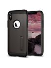 Чехол Spigen для iPhone XS Slim Armor, Gunmetal 063CS24515