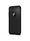 Чехол Spigen для iPhone X Slim Armor, Black, 057CS22138