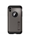 Чехол Spigen для iPhone X Slim Armor, Gunmetal, 057CS22135