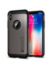 Чехол Spigen для iPhone X Slim Armor, Gunmetal, 057CS22135