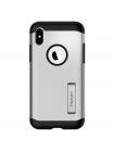 Чехол Spigen для iPhone X/XS Slim Armor, Satin Silver (063CS24521), 063CS24521