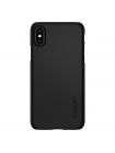 Чехол Spigen для iPhone X/XS Thin Fit, Matt Black , 057CS22108