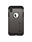 Чехол Spigen для iPhone X/XS Tough Armor, Gunmetal (057CS22161), 057CS22161