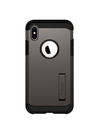 Чехол Spigen для iPhone X/XS Tough Armor, Gunmetal Чехол Spigen для iPhone X/XS Tough Armor, Gunmetal