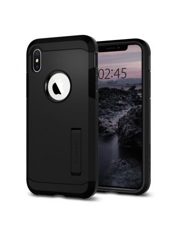 Чехол Spigen для iPhone X/XS Tough Armor, Matte Black (057CS22160) , 057CS22160