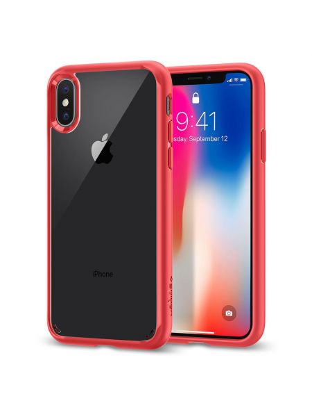 Чехол Spigen для iPhone X/XS Ultra Hybrid, Red Чехол Spigen для iPhone X/XS Ultra Hybrid, Red