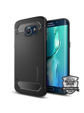 Чехол Spigen Rugged Armor для Galaxy S6 Edge+, Black , SGP11698