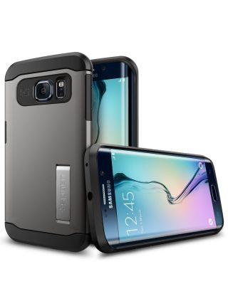 Чехол SGP Slim Armor для Galaxy S6 Edge, Gunmetal 