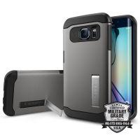 Чехол SGP Slim Armor для Galaxy S6 Edge, Gunmetal 
