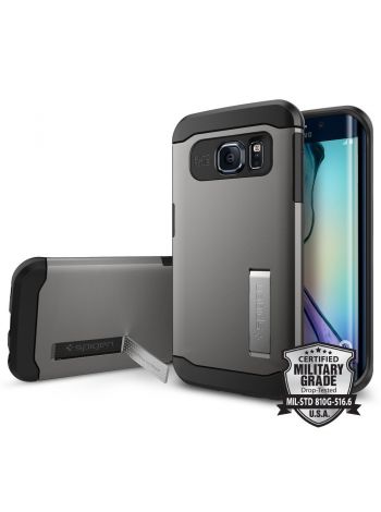 Чехол SGP Slim Armor для Galaxy S6 Edge, Gunmetal , SGP11423