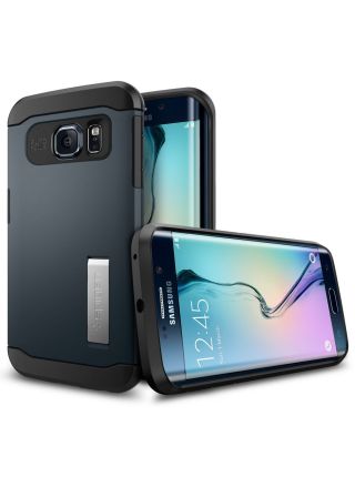 Чехол SGP Slim Armor для Galaxy S6 Edge, Metal Slate Чехол SGP Slim Armor для Galaxy S6 Edge, Metal Slate
