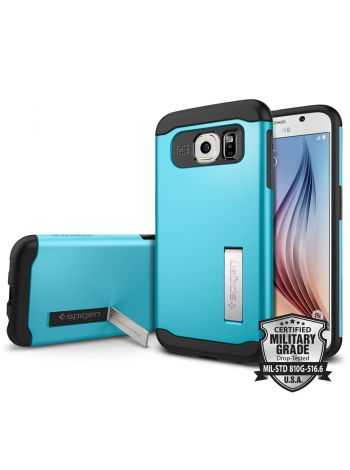 Чехол SGP Slim Armor для Galaxy S6, Blue Topaz , SGP11327
