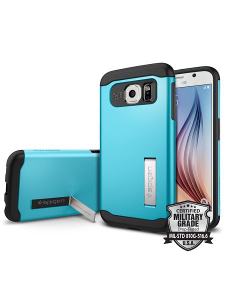 Чехол SGP Slim Armor для Galaxy S6, Blue Topaz 