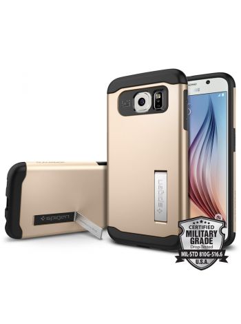 Чехол SGP Slim Armor для Galaxy S6, Champagne Gold, SGP11329