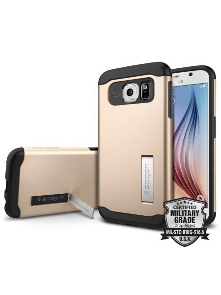 Чехол SGP Slim Armor для Galaxy S6, Champagne Gold