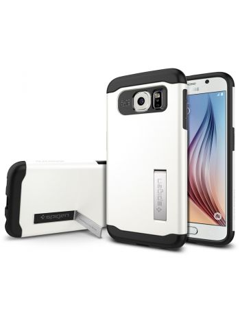 Чехол SGP Slim Armor для Galaxy S6, Shimmery White, SGP11326