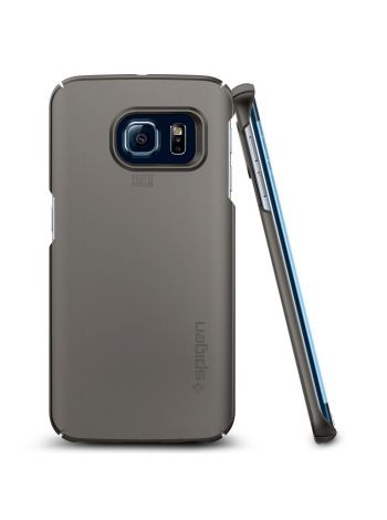 Чехол Spigen Thin Fit для Galaxy S6 Edge, Gunmetal , SGP11564