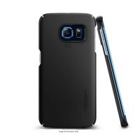 Чехол Spigen Thin Fit для Galaxy S6 Edge, Smooth Black 