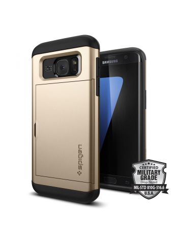 Чехол Galaxy S7 Edge Slim Armor CS, Champagne Gold, 556CS20256
