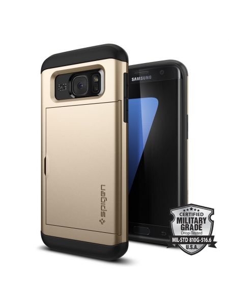 Чехол Galaxy S7 Edge Slim Armor CS, Champagne Gold