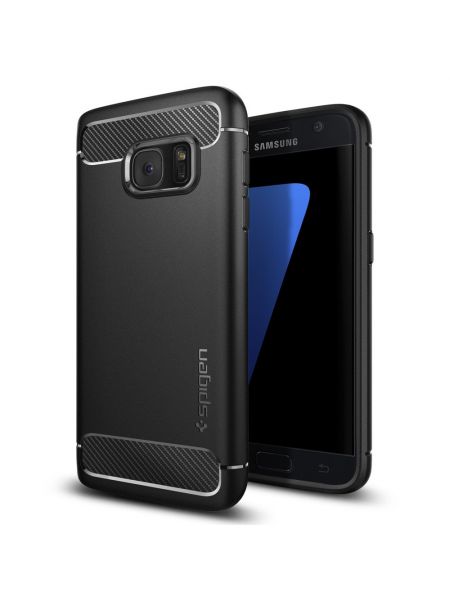 Чехол Spigen Rugged Armor для Galaxy S7, Black