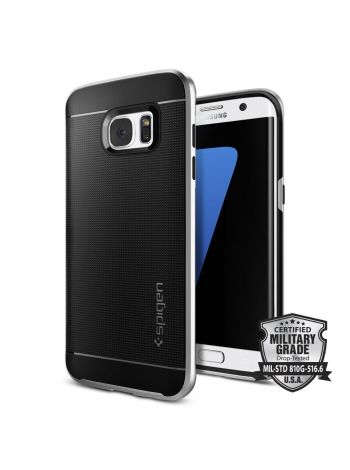 Чехол Spigen Neo Hybrid для Samsung Galaxy S7 Edge, Satin Silver, 556CS20144