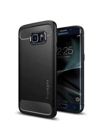 Чехол Spigen Rugged Armor для Galaxy S7 Edge, Black, 556cs20033
